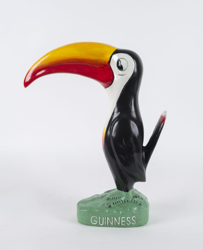 "GUINNESS" Toucan point of sale advertising statue, painted resin, late 20th century, ​42cm high