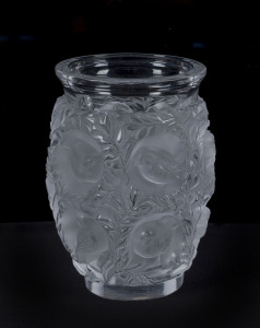 LALIQUE Crystal "Bagatelle" bird vase, late 20th century, engraved "Lalique, France", 17.5cm high