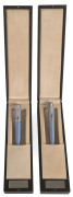 Tibaldi for Bentley Continental Silverlake Blue Ballpoint Pen and Fountain Pen, each numbered 770/999 from the limited edition; in individual felt-lined presentation cases and accompanied by the original guarantee certificates, manuals and Gold Registry d - 3