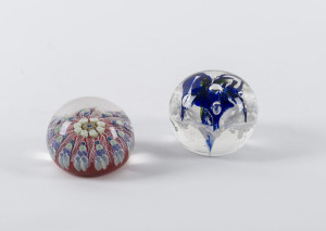Two glass paperweights, 19th and 20th century, ​6cm diameter
