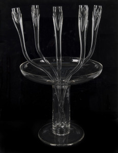 An Italian glass centrepiece