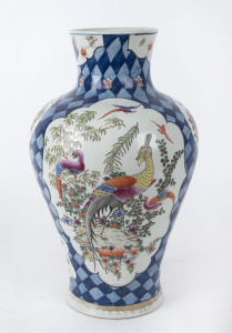 A Chinese porcelain vase with enamel bird motif, 20th century, ​38cm high