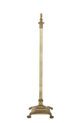 A Corinthian column standard lamp, cast brass, early 20th century, 140cm high