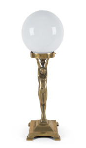 A Diana Art Deco lamp, circa 1930s, 43cm high