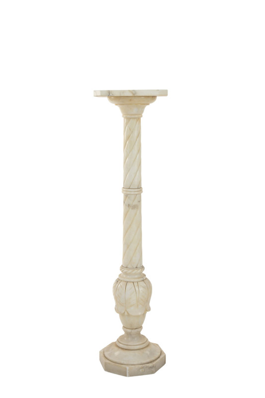 An Italian marble turned pedestal, late 19th century, ​110cm high