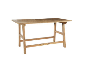 A French scullery table, fruitwood, 19th century, 71cm high, 125cm wide, 56cm deep