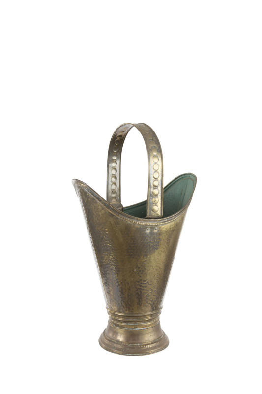 A French umbrella stand, brass, early 20th century, ​64cm high