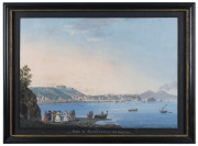 ARTIST UNKNOWN (19th century Italian school), Parte Di Napoli Veduta Da' Posilipo, gouache on paper, image size 42 x 60cm - 2