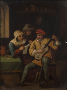 ARTIST UNKNOWN (19th century, Dutch), six paintings, oil on tin, later gilt frames, ​21 x 15cm each - 5