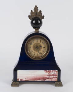 A German porcelain cased mantel clock with ormolu mounts, late 19th century, ​37cm high PROVENANCE The Tudor House Clock Museum, Yarrawonga