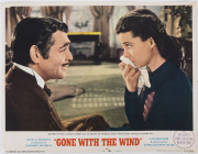 "GONE WITH THE WIND" set of eight lobby cards, colour photolithograph, circa 1967, ​28 x 38cm each