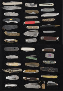 Forty assorted pocket knives and folding tools, 19th and 20th century, ​the largest 22cm long