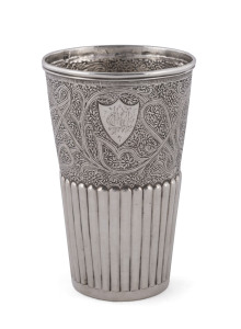 An Anglo-Indian Colonial silver beaker, circa 1800, 10.5cm high, 100 grams