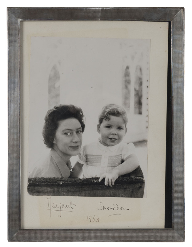 PRINCESS MARGARET [1930-2002] and her first child, Viscount David ...