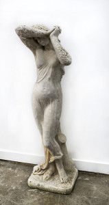 A garden statue of Venus, reconstituted stone, late 19th early 20th century, 117cm high