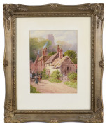 HOWARD GAYE (England, 1849-1925) English village scene watercolour on paper signed lower right "Howard Gaye"