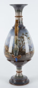 KPM Berlin porcelain vase with landscape scenes of classical ruins, Germany, 19th century, stamped "KPM", 39cm high - 4