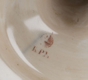 KPM Berlin porcelain vase with landscape scenes of classical ruins, Germany, 19th century, stamped "KPM", 39cm high - 2