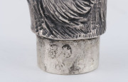 A Russian silver bird scent bottle, early 20th century, stamped "84" with Imperial marks, also a later "875" mark, 12cm long, 116 grams - 7