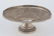 Kutch silver comport, North India, 19th century, 20cm diameter, 300 grams. - 2