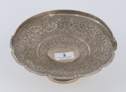 Kutch silver comport, North India, 19th century, 20cm diameter, 300 grams. - 3