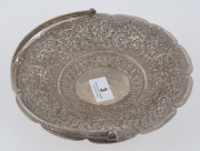 Kutch silver comport, North India, 19th century, 20cm diameter, 300 grams. - 5