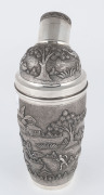 An Anglo-Indian silver cocktail shaker, 20th century, stamped "Silver" with makers mark illegible, 22cm high, 580 grams - 5