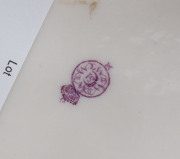 ROYAL WORCESTER pair of Japanese style porcelain vases, 19th century, with accompanying letter from HENRY SANDON who remarks on their rarity and value. factory backstamp, 37cm high - 8