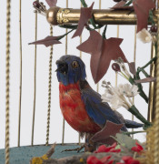 French singing birdcage timepiece with two birds, 19th century, ​full whistle, setting for intermittent. 50cm high PROVENANCE The Tudor House Clock Museum, Yarrawonga - 5