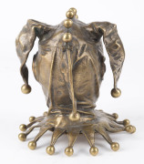 A French court jester or buffoon tobacco jar, cast bronze, Napoleon III, 19th century, 15cm high - 4