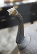 A North Indian bronze teapot, 19th century, ​49cm high - 2