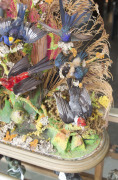 A Victorian taxidermy bird display in original glass dome housing 12 assorted birds, 19th century, ​52cm high - 4