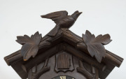 A Black Forest cuckoo shelf clock with bracket, early 20th century, clock 38cm high, 72cm overall - 4