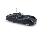 ALPS friction motor, tin Black Knight BATMOBILE with Batman driving and original bat decals; Japan, circa 1966. Length: 21.5cm (8.5").&nbsp;