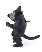 GUNTHERMANN: FELIX THE CAT 1920'S tinplate windup, hand painted in black, white and yellow. Height: 16cm (6.25"). A rare survivor. - 2