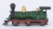 c.1874 O Class (O41) Steam Locomotive (120x38x50mm), dark green livery with gold plated trim, 0-6-0 wheel configuration, made Beyer, Peacock & Co (Manchester, England). - 2