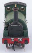 c.1875 L Class (L14) Saddle Tank Locomotive (120x30x50mm), pale green & dark green livery, 2-4-0 wheel configuration, intended for use on suburban lines. - 3