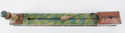 A tinplate wind-up lithographed version of a boat being guided to port by a lighthouse, made by Masudaya (M.T.), Japan, but based on the popular pre-war version by Arnold. Length: 38cm (15"). - 7