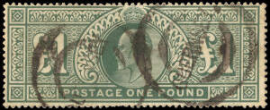 1902-11 King Edward VII used collection on pages by SG numbers, to &pound;1. Identified into De La Rue, Harrison & Somerset House printings, all in various quantities upto 20+. Incl.colour variants and postmarks. H/values incl. De La Rue 2/6 (7), 5/- (4), 10/- 