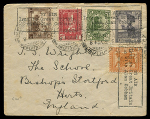 Australia: Aerophilately & Flight Covers: August - September 1926 (AAMC.101c) Baghdad - England flown cover, carried by Alan Cobham on his return journey from Australia. With him on the return flight were A.H. Ward (mechanic) and C. Capel (passenger). His