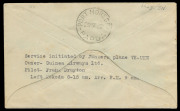 PAPUA - Aerophilately & Flight Covers: 28 Sept.1932 (AAMC.P46) Kokoda - Port Moresby cover, flown by Orme Denny and Frank Drayton for Guinea Airways. [107 flown]. Cat.$200. Attractive franking. - 2