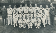 1929 SOUTH AFRICAN TEAM TO ENGLAND, team picture with 17 signatures including Nummy Deane (captain), Herbie Taylor, Edward van der Merwe & Bob Caterall. Fine condition.