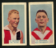 GODFREY PHILLIPS: 1933 Victorian Footballers (B.D.V. Cigarettes) part set [42/75], G/VG. - 9