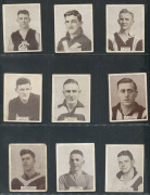 W.D. & H.O. WILLS: 1933 Footballers (larger size) part set [30]; plus A.W. ALLEN: 1934 Footballers (Club flags) part set [15]; plus a range of other sporting issues of the same era. Mixed condition. (Total: 98). - 2