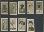 W.D. & H.O. WILLS: 1933 Footballers (larger size) part set [30]; plus A.W. ALLEN: 1934 Footballers (Club flags) part set [15]; plus a range of other sporting issues of the same era. Mixed condition. (Total: 98). - 5