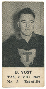 Tasmania V Victoria Series (Unknown Publisher, Blank Backs): B. Yost, No.3 From The Complete Set Of 20.