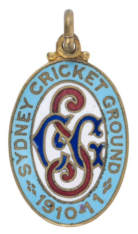 SYDNEY CRICKET GROUND 1910-11 Membership medallion.