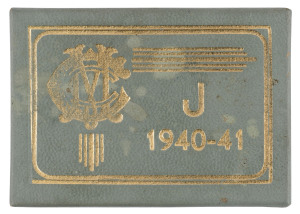 MELBOURNE CRICKET CLUB: 1940-41 Junior Membership Ticket, No.326; grey leather with gold embossing.