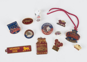 FITZROY / BRISBANE BEARS / BRISBANE LIONS: A collection of 1960s - 2000s badges and pins. (12 items).