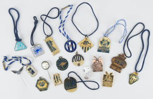 NORTH MELBOURNE/KANGAROOS: Collection of badges, pins, medallions, circa 1981 - 2009, (19 different).